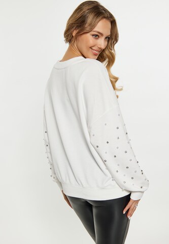 faina Sweatshirt i vit