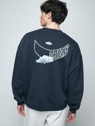 Bless my Demons exclusive for ABOUT YOU Sweatshirt 'NIVIS' in Grey: back