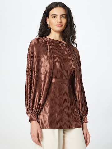 River Island Blouse in Bruin: voorkant