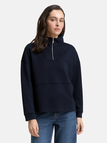 TOM TAILOR Sweatshirt 'Scuba' in Blau: Vorderseite