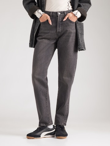 Regular Jean '501® Crop' LEVI'S ® en noir : devant