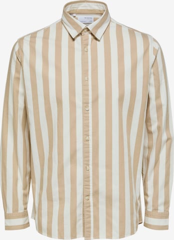 SELECTED HOMME Regular fit Overhemd 'Pecko' in Bruin: voorkant