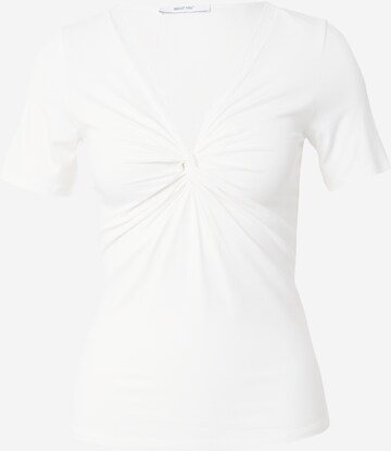 ABOUT YOU - Camisa 'Elora' em branco: frente