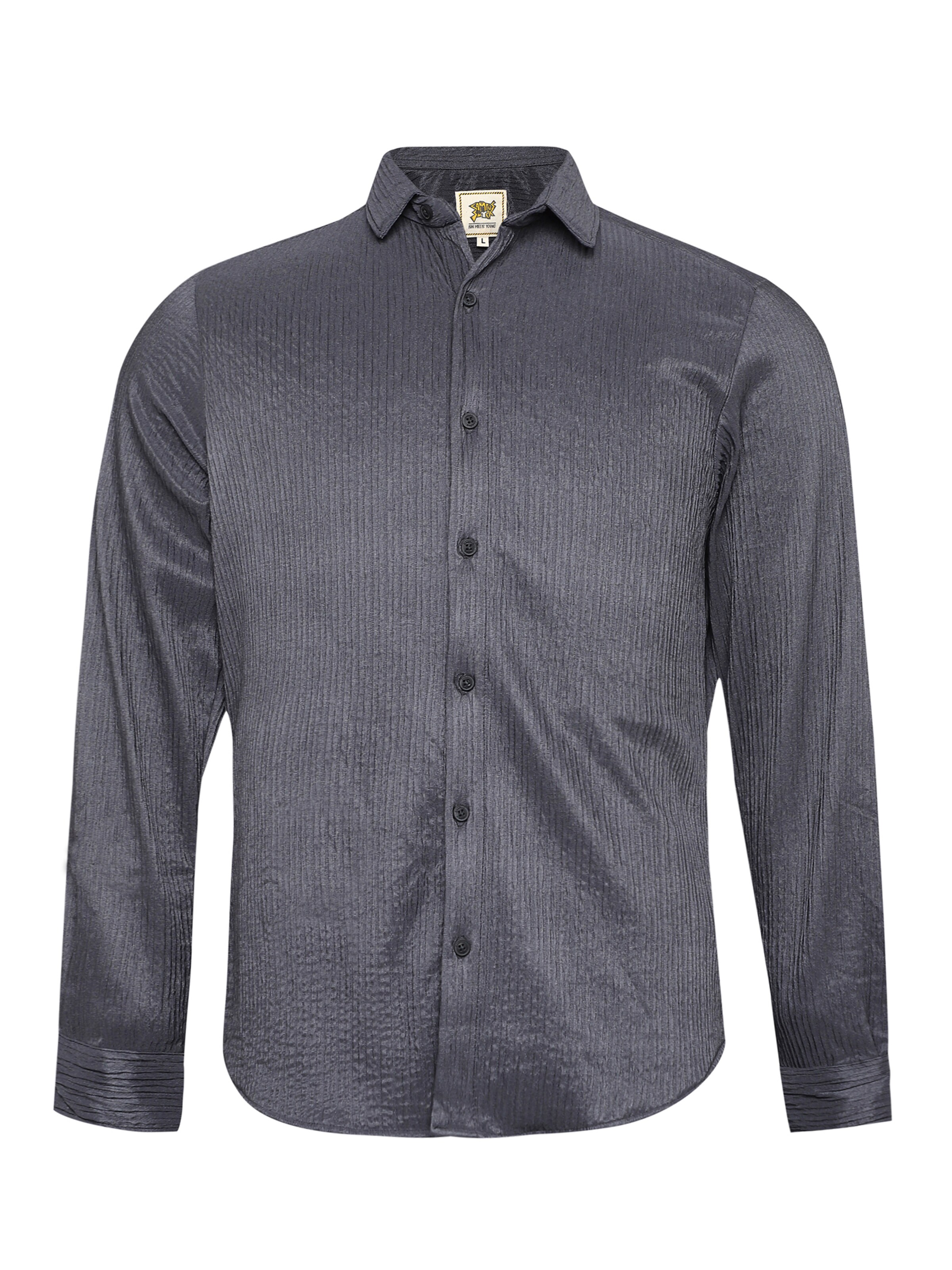 Campus Sutra - Regular Fit Camisa em cinzento: frente
