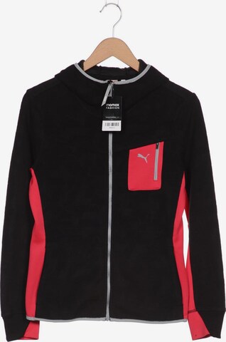 PUMA Sweatshirt & Zip-Up Hoodie in S in Black: front