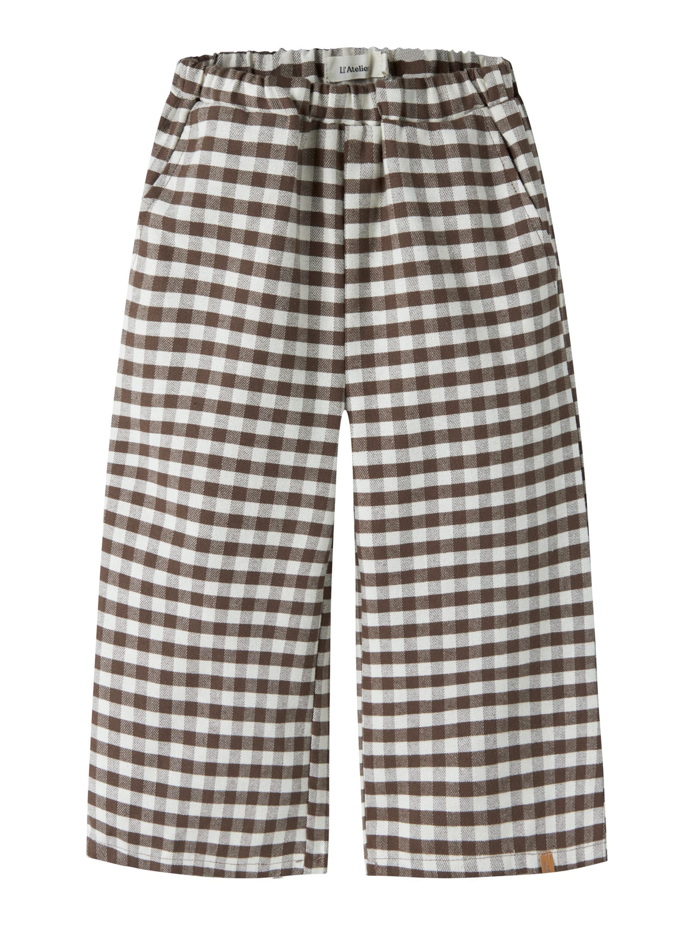 Lil'Atelier - Loosefit Pantalón en marrón: frente