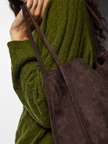 PIECES Handtasche 'ELISA ' in Braun