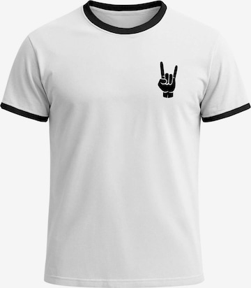 Neverless Shirt 'Metal' in White: front