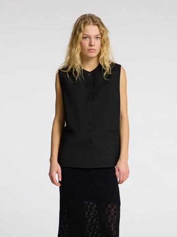 Gilet 'SLFABBI' SELECTED FEMME en noir : devant
