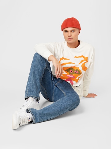 Levi's Skateboarding Shirt 'Skate Graphic Box LS Tee' in Wit