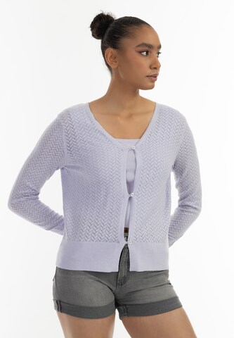 Cardigan MYMO en violet : devant