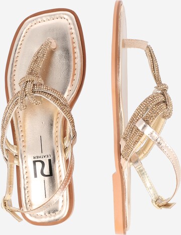 River Island T-Bar Sandals 'GLADIATOR' in Gold