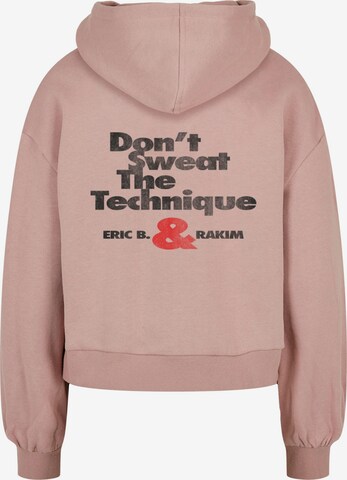 Merchcode Sweatshirt 'Eric B & Rakim - Don't Sweat The Technique' in Pink