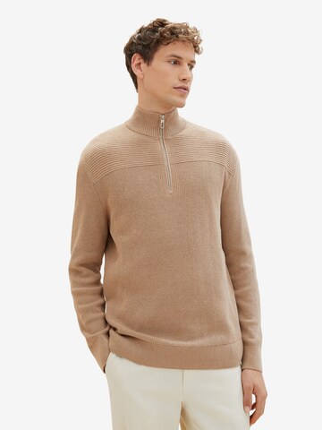 TOM TAILOR Pullover in Braun