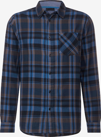 Street One MEN Regular fit Button Up Shirt in Blue: front