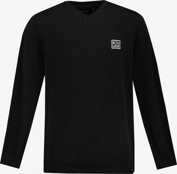 Pull-over STHUGE en noir : devant