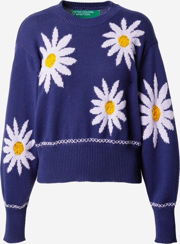 Pull-over UNITED COLORS OF BENETTON en bleu : devant