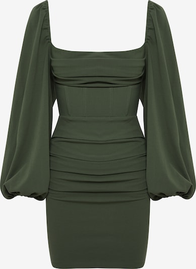 BWLDR Robe 'RUBI' en olive, Vue avec produit