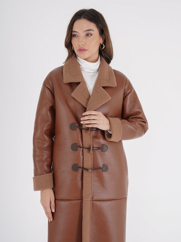 FRESHLIONS Winter Coat 'Bosten' in Brown