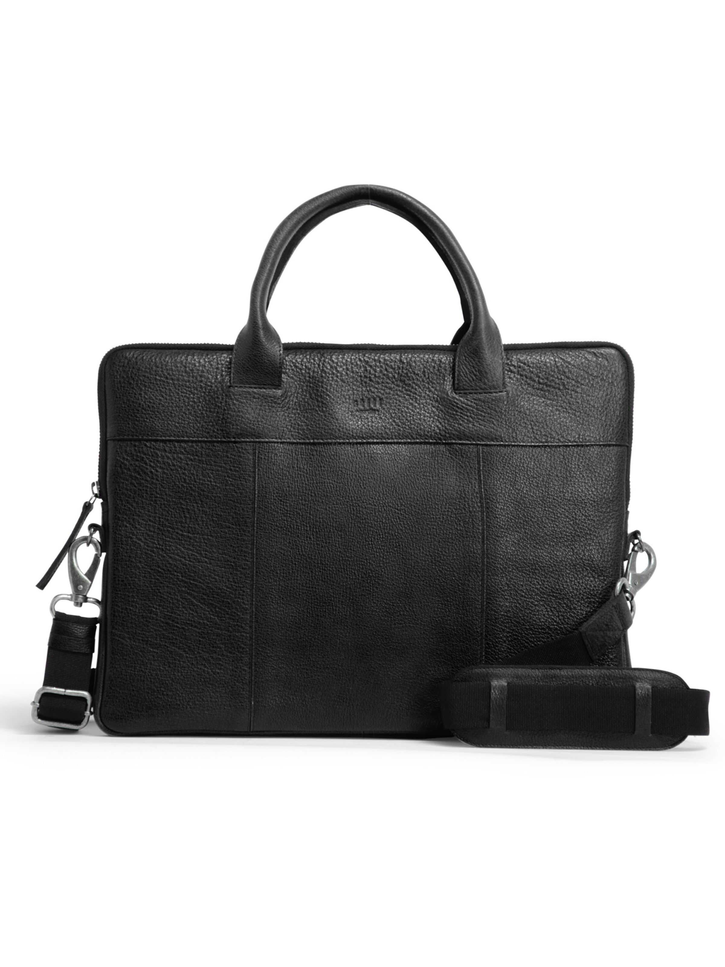 still Nordic Laptoptasche 'Richard' in Schwarz: Vorderseite