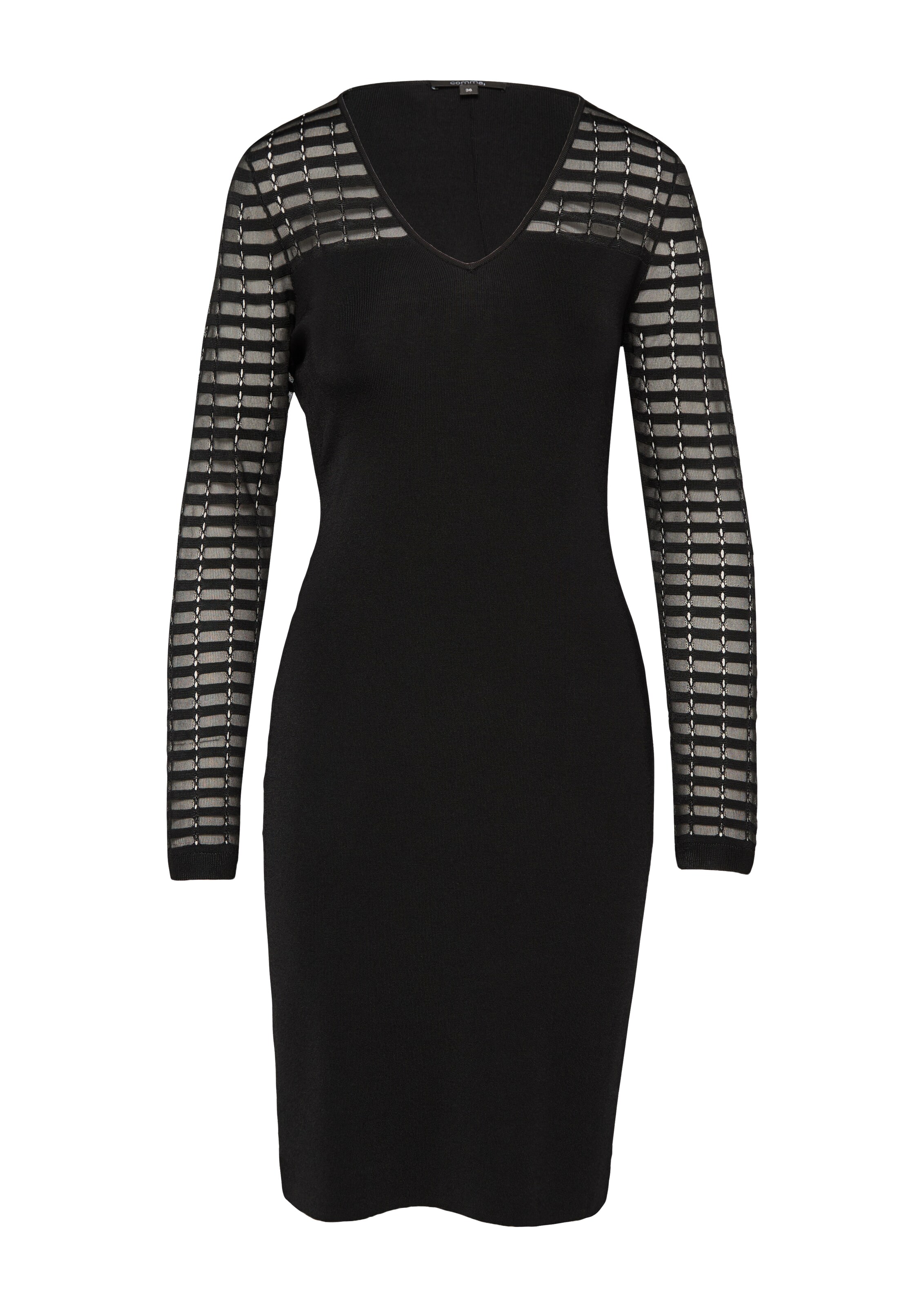 COMMA Kleid in Schwarz: Vorderseite