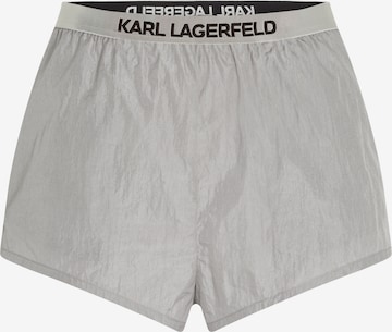 Karl Lagerfeld Zwemshorts in Zilver: voorkant