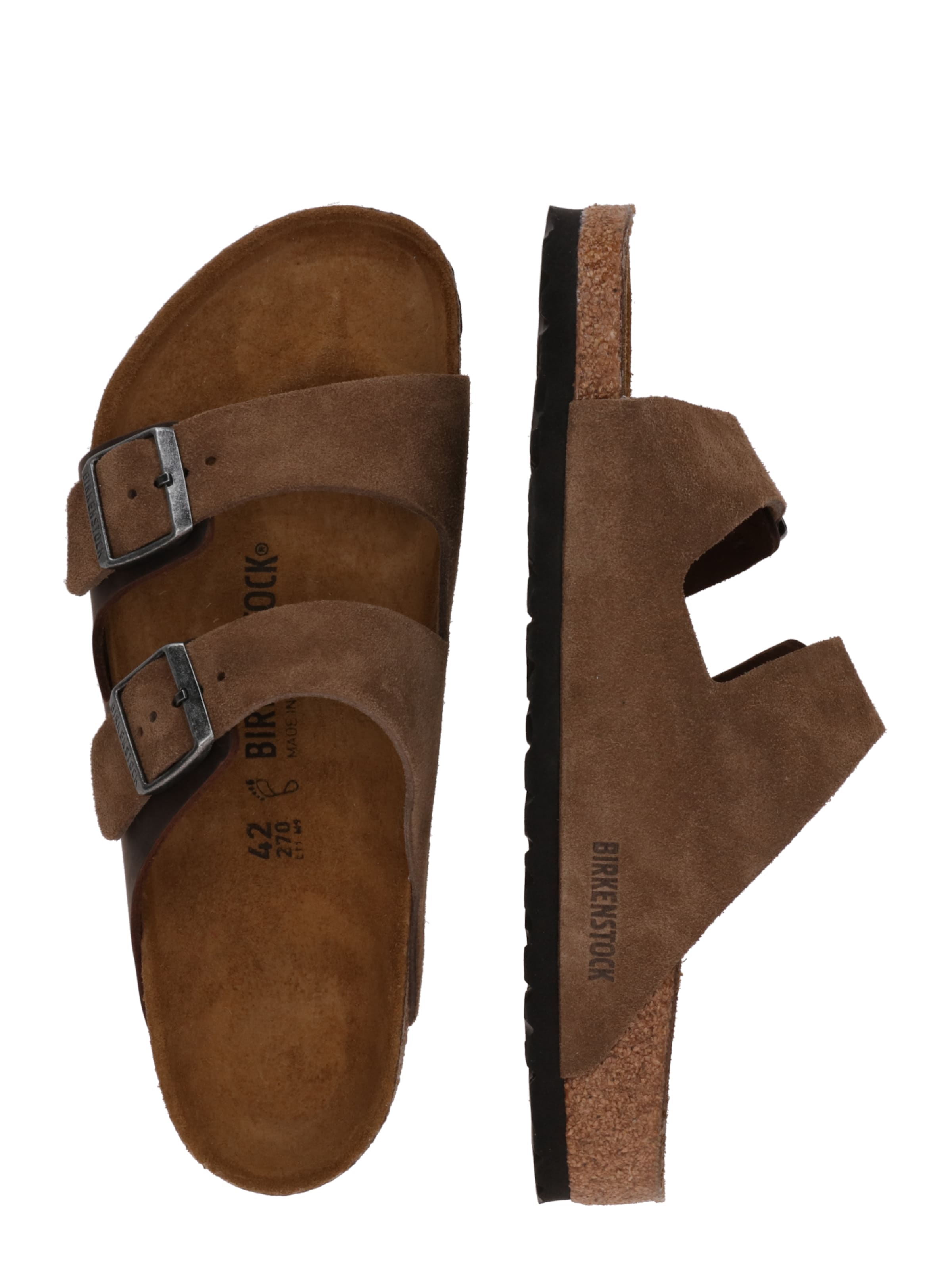 BIRKENSTOCK Nizki natikači 'Arizona' | rjava barva