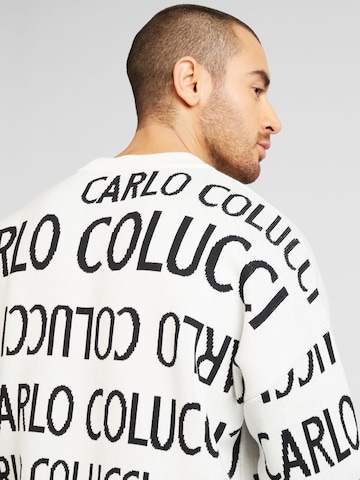 Carlo Colucci Sweter w kolorze biały