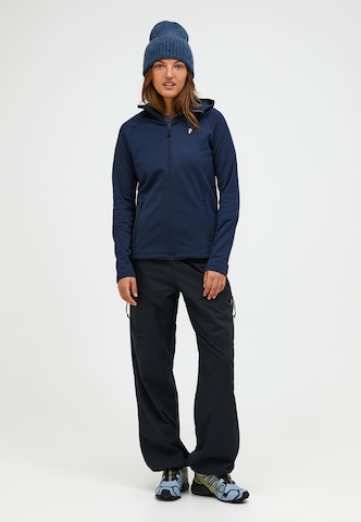 PEAK PERFORMANCE Fleecejacke W Rider Essentials Midlayer Zip Hood in Blau