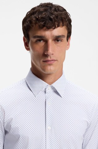 BOSS Slim fit Button Up Shirt ' Hank' in Blue