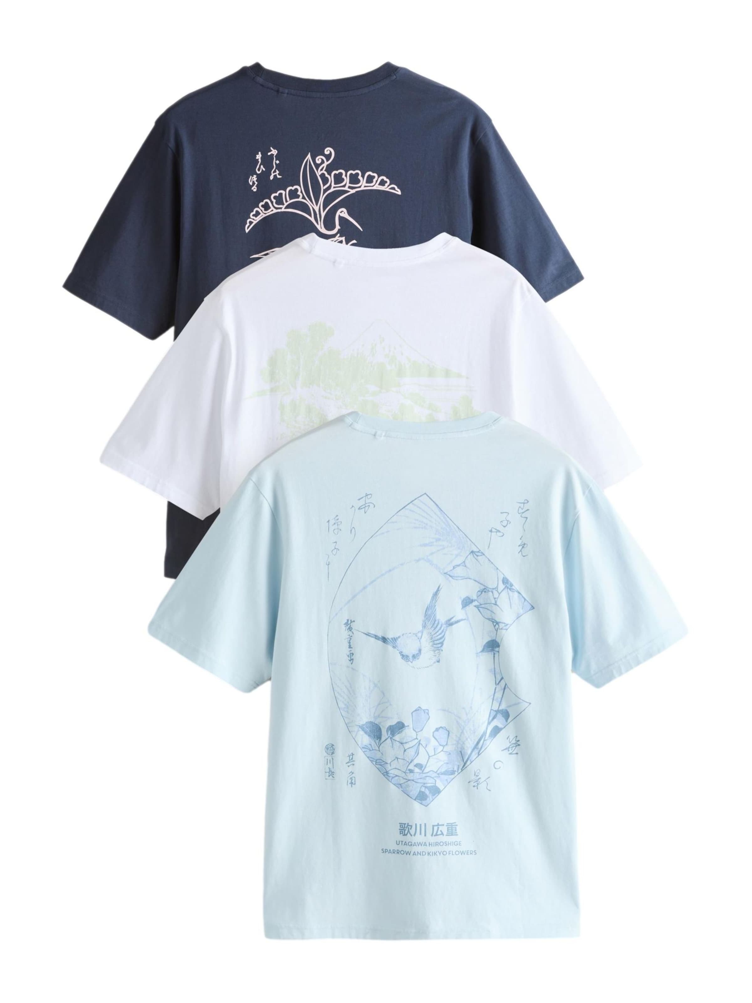 Next T-shirt 'Artist' i blå: framsida