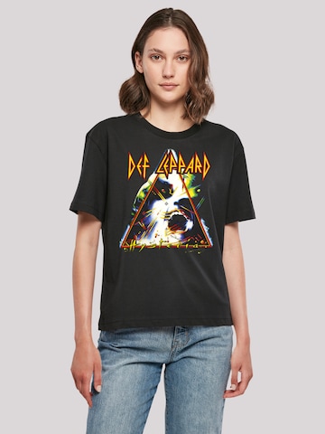 T-shirt 'Def Leppard Hysteria' F4NT4STIC en noir : devant