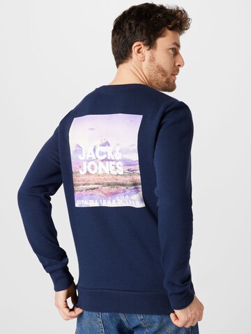JACK & JONESSweater majica 'YOU' - plava boja