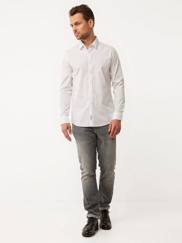 MEXX Regular fit Button Up Shirt 'BOB' in White