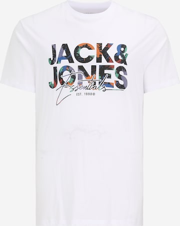 JACK & JONES Футболка 'JJGEPLAS' в Белый: спереди