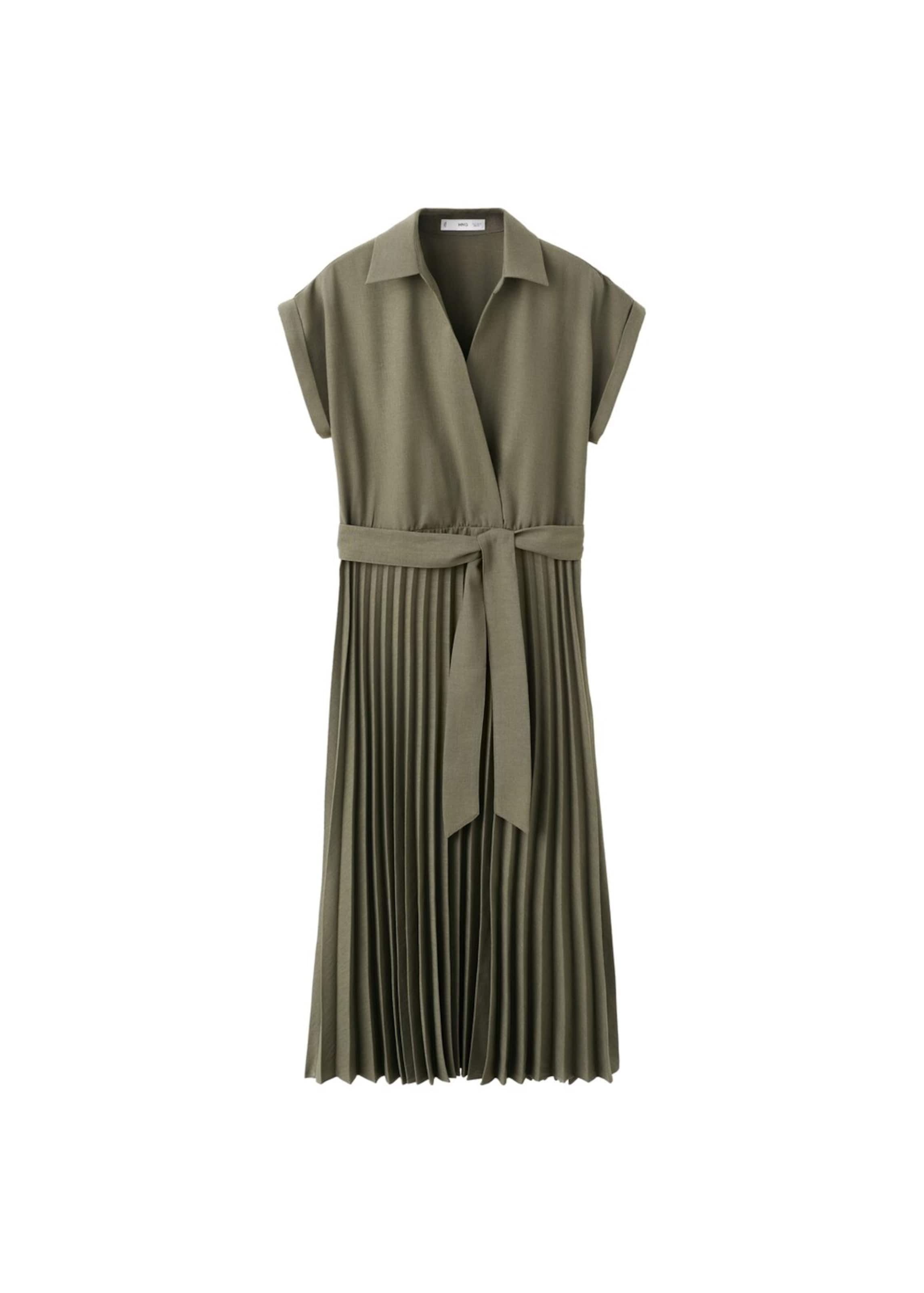 MANGO Dress in Green: front