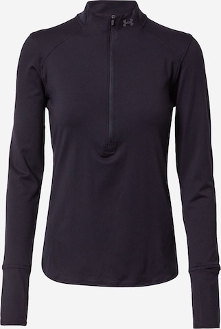 UNDER ARMOUR Functioneel shirt 'Qualifier Run 2.0' in Zwart: voorkant