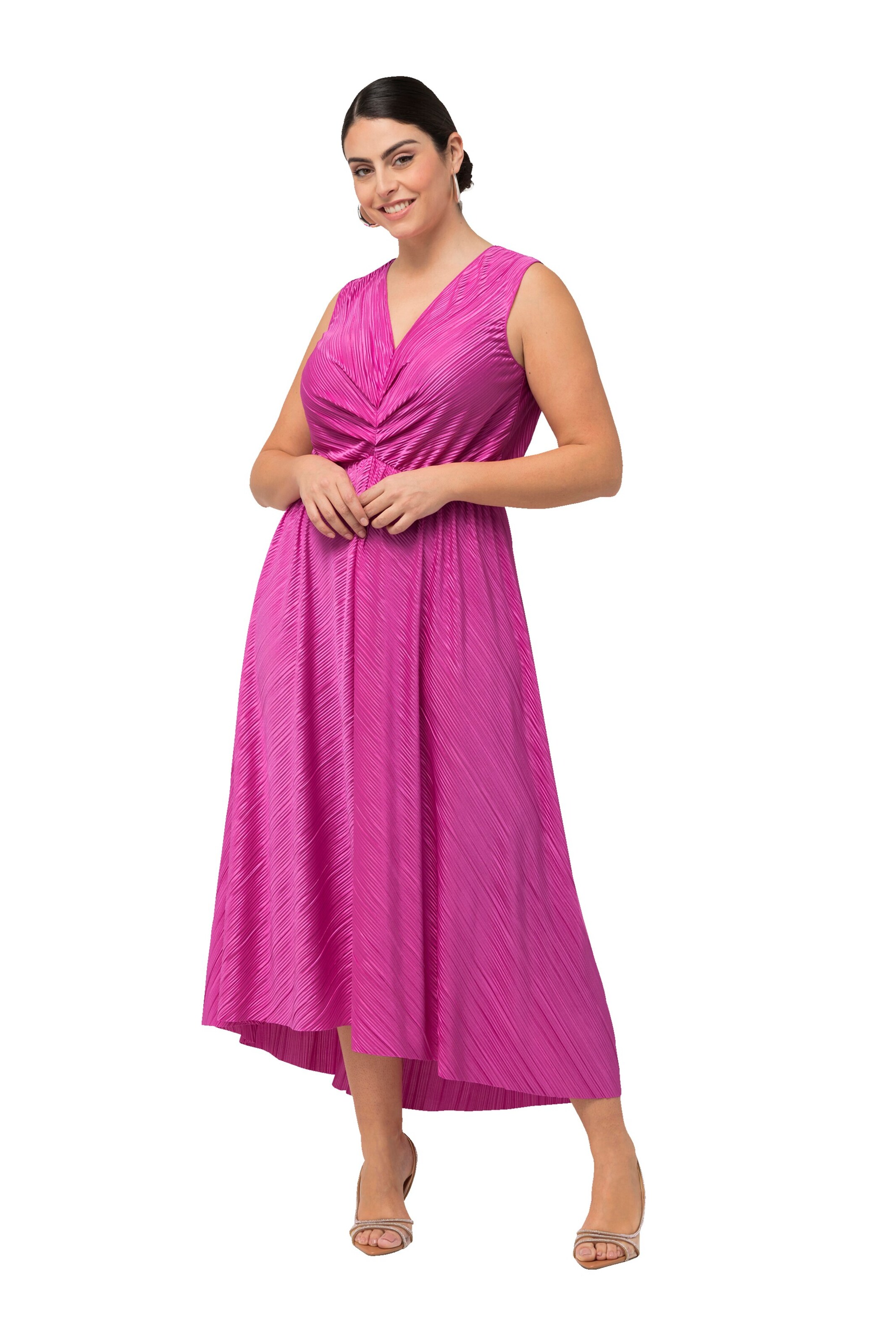 Ulla Popken Dress in Pink: front