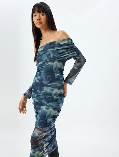Koton Etuikleid in creme / navy, Produktansicht