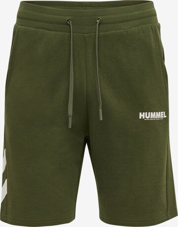 Regular Pantalon de sport 'Legacy' Hummel en vert : devant