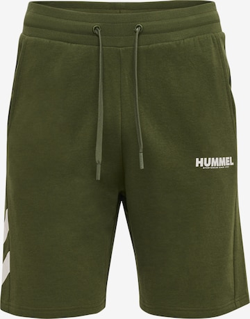 Hummel Regular Sportbroek 'Legacy' in Groen: voorkant