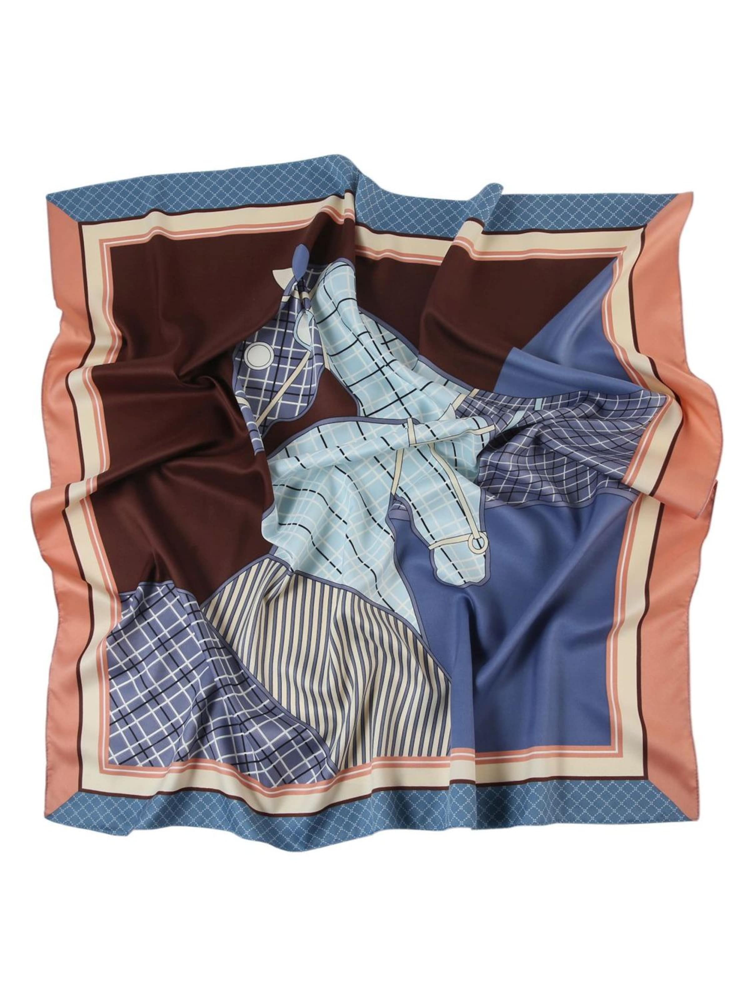 Écharpe 'Zoé' alberto cabale en bleu : devant