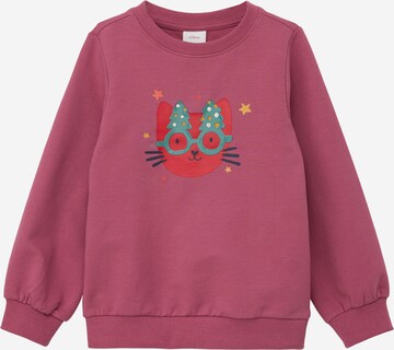 s.Oliver Sweatshirt i pink: forside