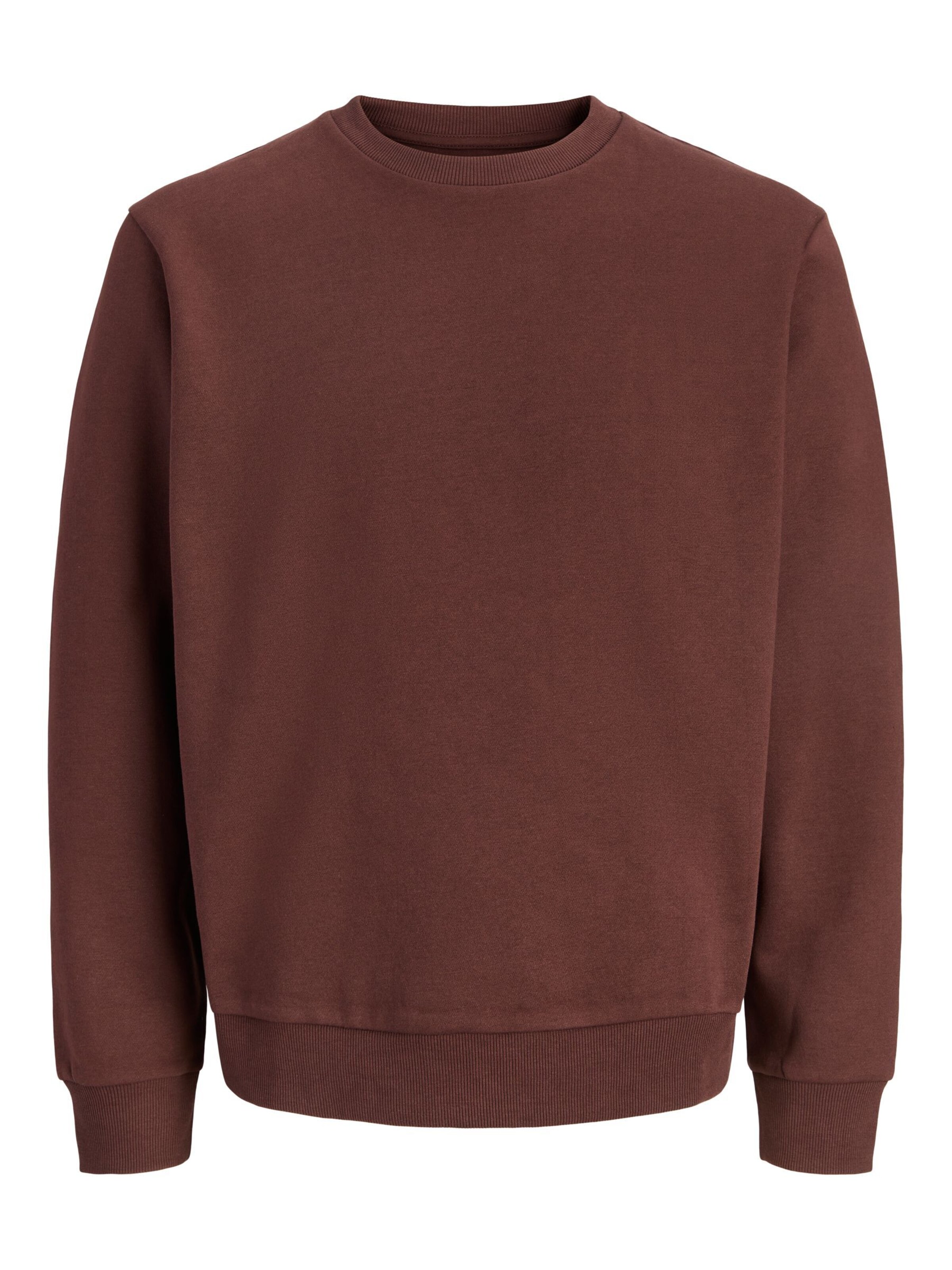 Sweat-shirt 'JJEBradley' JACK & JONES en marron : devant
