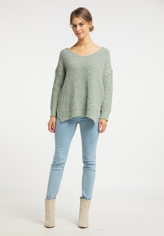 Usha Oversized Sweater in Green