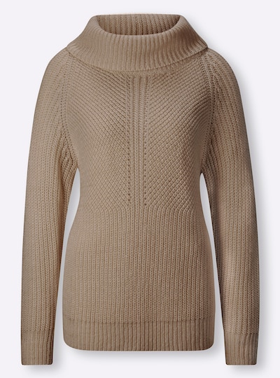 heine Pullover in beige, Produktansicht
