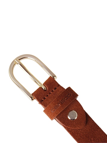 carisco Belt 'Woman Basic Suede' in Brown