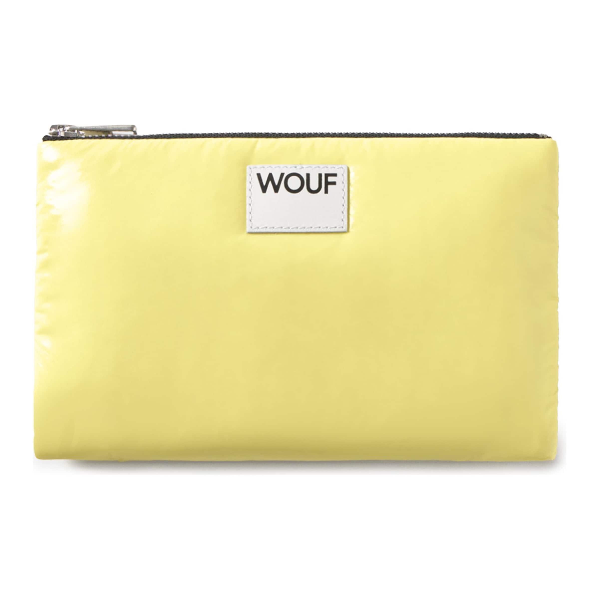 Wouf Clutch 'Glossy' in Geel: voorkant