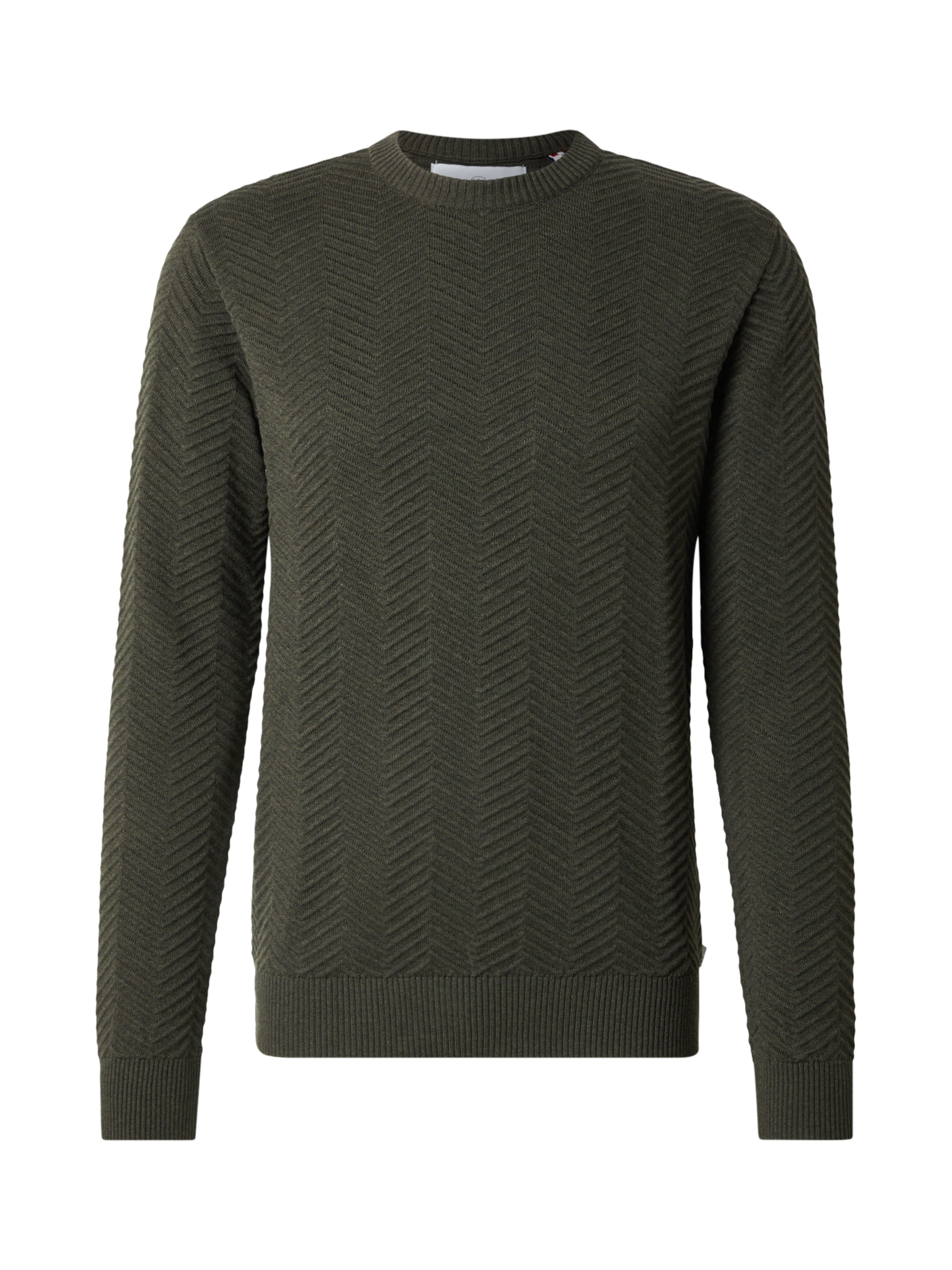 Kronstadt Свитер 'Carlo' в Зеленый: спереди