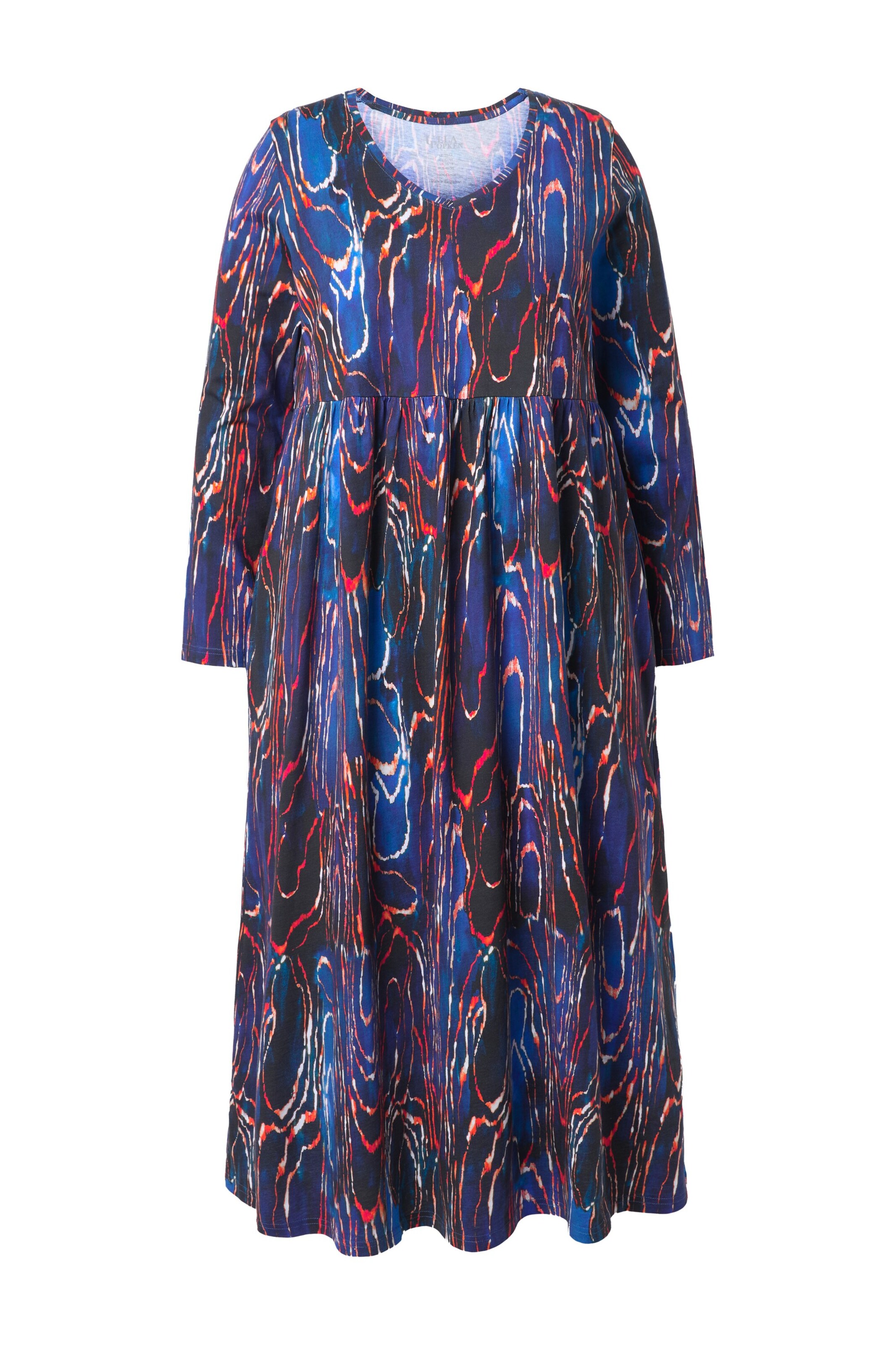Ulla Popken Oversized jurk in Blauw: voorkant